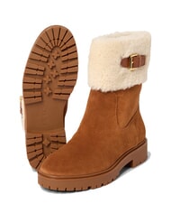 RALPH LAUREN ALLYSON Sheepskin and suede ankle boots lauren tan2 - Women&rsquo;s shoes - 8