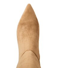 RALPH LAUREN MCKAY High suede leather boots with low heel camel - Women’s shoes - 4