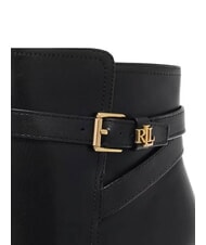 RALPH LAUREN BROOKE 2 High leather ankle boots BLACK - Women’s shoes - 4