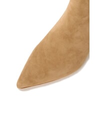 RALPH LAUREN MCKAY Low-heeled suede leather ankle boots camel - Women’s shoes - 4