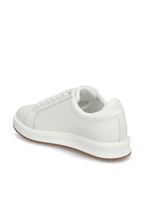 AINSLEY Leather sneakers with stitched logo soft white - Women’s shoes