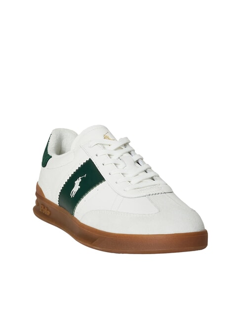 HERITAGE AERA Leather sneakers off white/forest - Men&rsquo;s shoes
