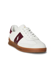 RALPH LAUREN HERITAGE AERA Leather sneakers off white/wine - Men&rsquo;s shoes - 3