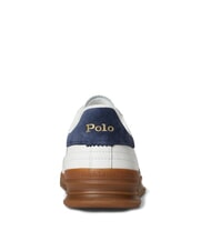RALPH LAUREN HERITAGE AERA Leather sneakers off white/navy - Men’s shoes - 5