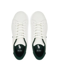 RALPH LAUREN HERITAGE COURT 2 Leather sneakers deckwash white/forest - Men’s shoes - 3