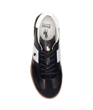 RALPH LAUREN HERITAGE AERA Leather sneakers black / white - Men’s shoes - 4