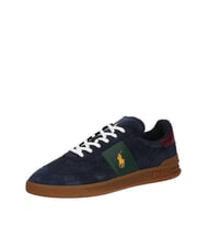 RALPH LAUREN HERITAGE AERA Suede leather sneakers navy/wine/forest - Men’s shoes - 3