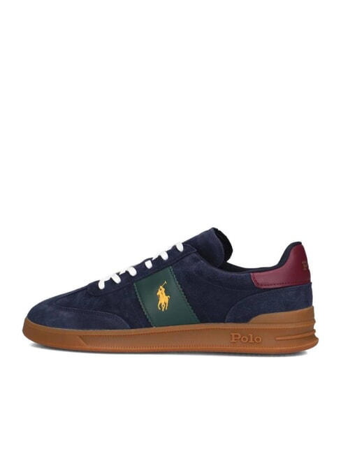 HERITAGE AERA Suede leather sneakers navy/wine/forest - Men’s shoes