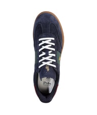 RALPH LAUREN HERITAGE AERA Suede leather sneakers navy/wine/forest - Men’s shoes - 5