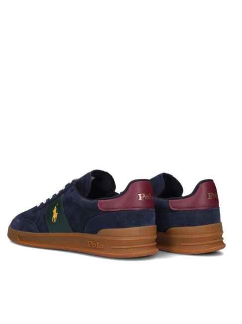 HERITAGE AERA Suede leather sneakers navy/wine/forest - Men’s shoes