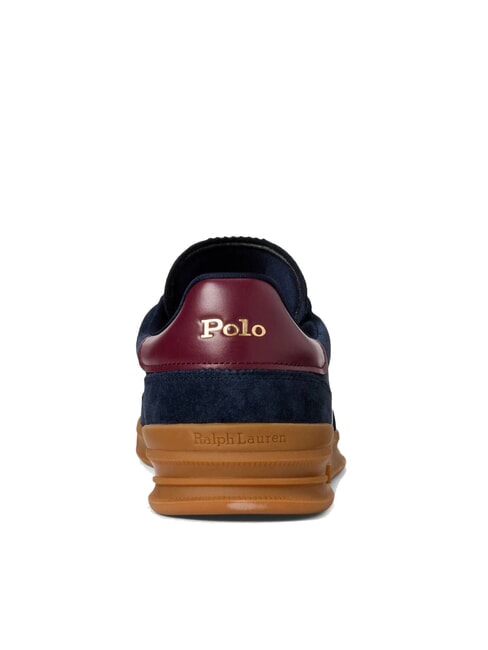 HERITAGE AERA Suede leather sneakers navy/wine/forest - Men’s shoes