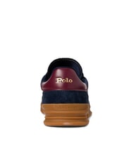 RALPH LAUREN HERITAGE AERA Suede leather sneakers navy/wine/forest - Men’s shoes - 7