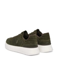RALPH LAUREN RLITE COURT Suede leather sneakers summer olives - Men’s shoes - 5