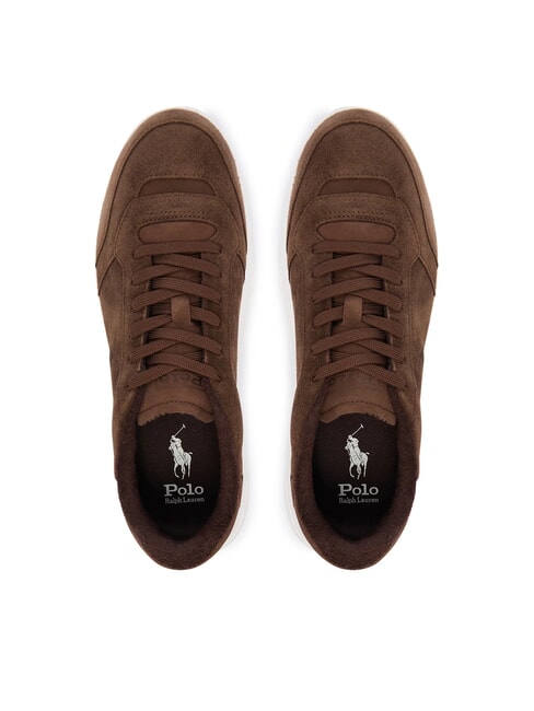 RLITE COURT Suede leather sneakers chocolate brown - Men’s shoes