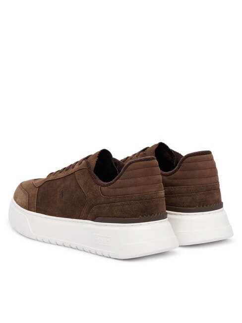 RLITE COURT Suede leather sneakers chocolate brown - Men’s shoes