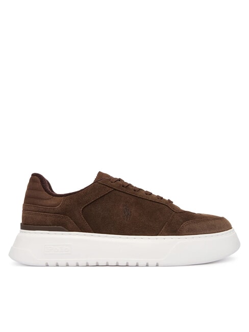 RLITE COURT Suede leather sneakers chocolate brown - Men’s shoes