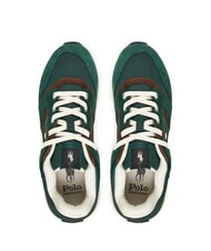 RALPH LAUREN TRAIN 89 Running sneakers college green/chocolate brown - Men’s shoes - 3