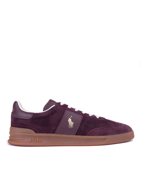 HERITAGE AERA Suede leather sneakers Harvard Wine - Men’s shoes
