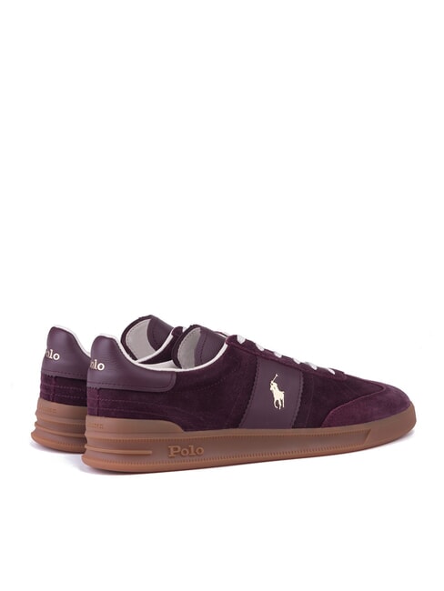 HERITAGE AERA Suede leather sneakers Harvard Wine - Men’s shoes