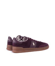 RALPH LAUREN HERITAGE AERA Suede leather sneakers Harvard Wine - Men’s shoes - 4