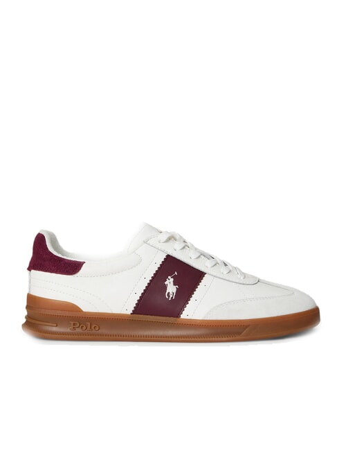 HERITAGE AERA Leather sneakers off white/wine - Men&rsquo;s shoes