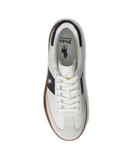 RALPH LAUREN HERITAGE AERA Leather sneakers off white/navy - Men’s shoes - 4