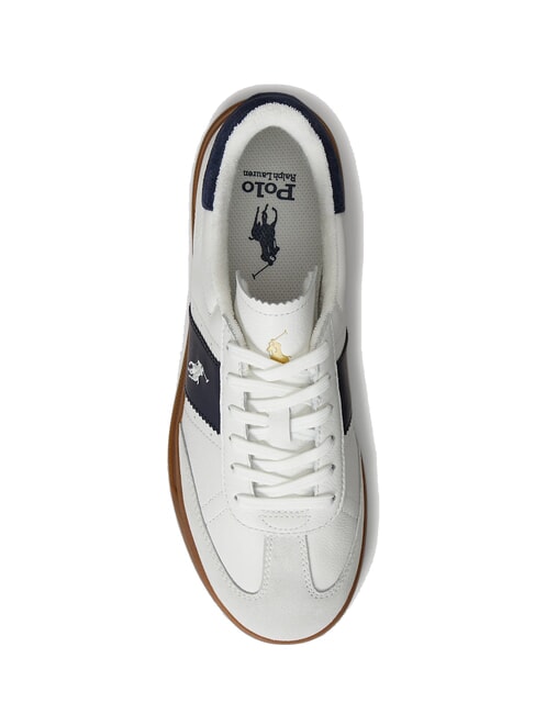 HERITAGE AERA Leather sneakers off white/navy - Men’s shoes