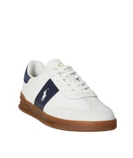 RALPH LAUREN HERITAGE AERA Leather sneakers off white/navy - Men’s shoes - 3
