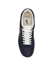 RALPH LAUREN MASTERS COURT Sneakers with suede leather inserts navy2 - Men’s shoes - 4