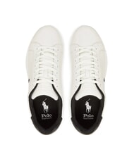 RALPH LAUREN HERITAGE COURT 2 Leather sneakers deckwash white/black - Men’s shoes - 3