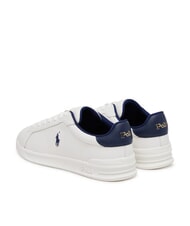 RALPH LAUREN HERITAGE COURT 2 Leather sneakers deckwash white/navy - Men’s shoes - 5