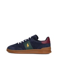 RALPH LAUREN HERITAGE AERA Suede leather sneakers navy/wine/forest - Men’s shoes - 4