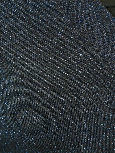 PEACEFUL Lurex cardigan with buttons navy blue - Women's Sweaters