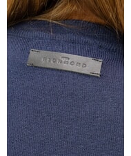 JOHN RICHMOND PARANA Lurex crew neck cardigan blue - Women's Sweaters - 4