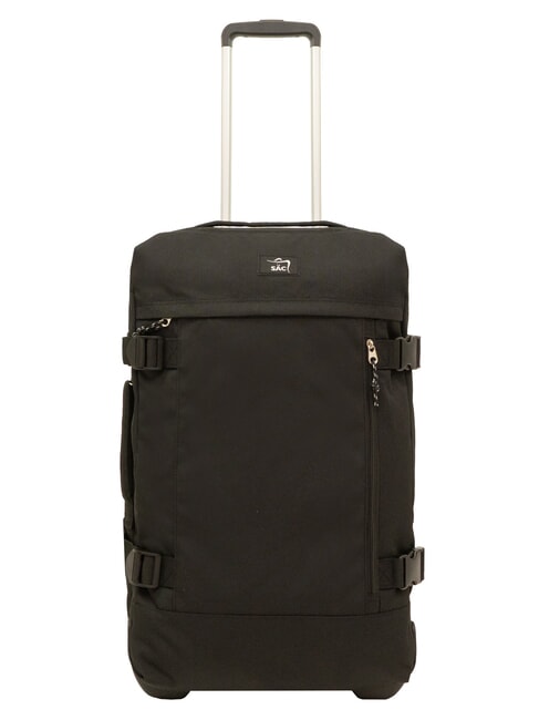 GLOBETROTTER 2 Set of 3 trolleys: cabin+medium+large black - Trolley Set