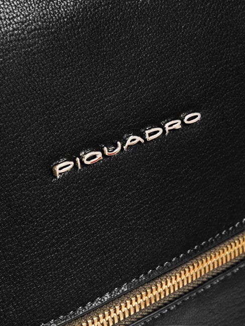 W140 Women's leather backpack for 14" laptop Black - Laptop backpacks