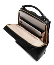 PIQUADRO W140 Women's leather backpack for 14" laptop Black - Laptop backpacks - 5