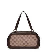 GAUDÌ NEW DIAZ Top handle bag with jacquard logo tan - Women’s Bags - 3