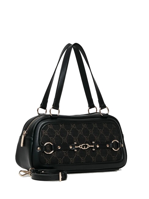 NEW DIAZ Top handle bag with jacquard logo BLACK - Women’s Bags