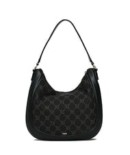GAUDÌ NEW DIAZ Jacquard logo hobo bag BLACK - Women’s Bags - 3