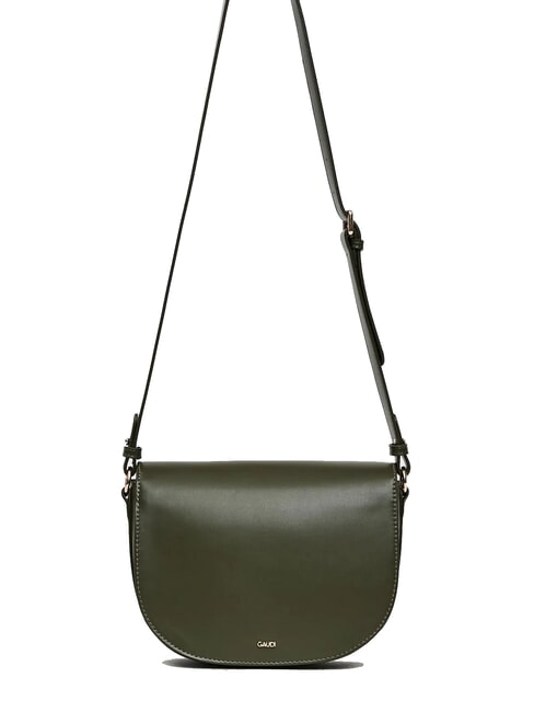 EVELYN Medium shoulder bag with flap MILITARY - Women’s Bags