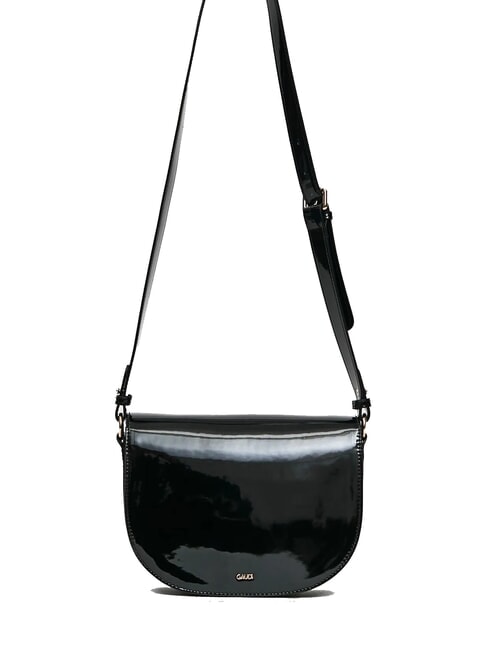 EVELYN LAK Medium patent shoulder bag BLACK - Women’s Bags