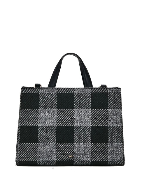 EDA Tartan handbag with shoulder strap BLACK - Women’s Bags