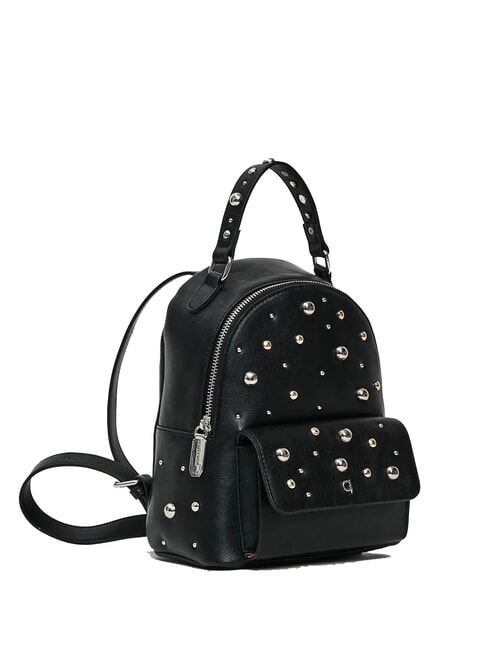 ESTER Backpack with pocket and studs BLACK - Women’s Bags