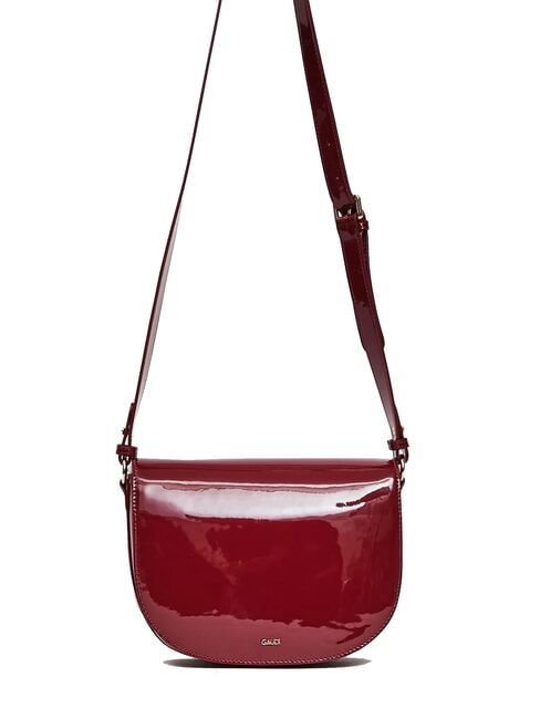 EVELYN LAK Medium patent shoulder bag RED - Women’s Bags