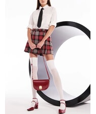 GAUDÌ EVELYN LAK Medium patent shoulder bag RED - Women’s Bags - 4