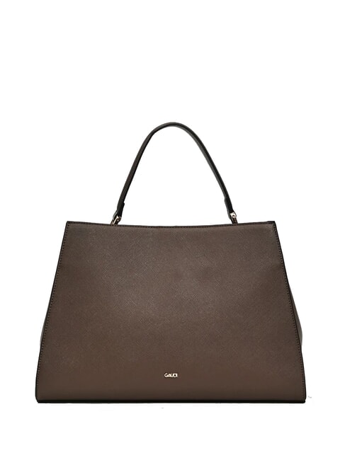 DEMY WINTER L Handbag with shoulder strap in saffiano leather taupe - Women&rsquo;s Bags