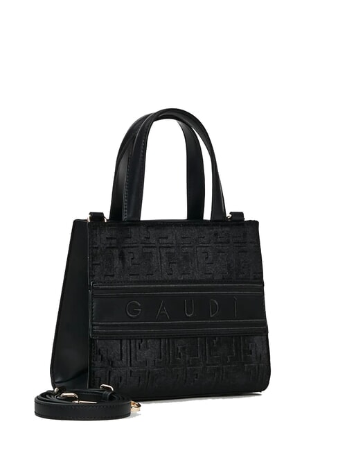 ADA VELUR S Small bag with velvet inserts BLACK - Women’s Bags