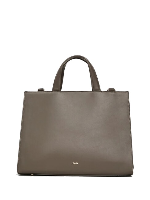 ADA VELUR L Handbag with velvet inserts taupe - Women’s Bags