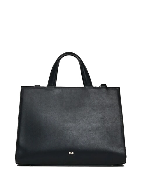 ADA VELUR L Handbag with velvet inserts BLACK - Women’s Bags